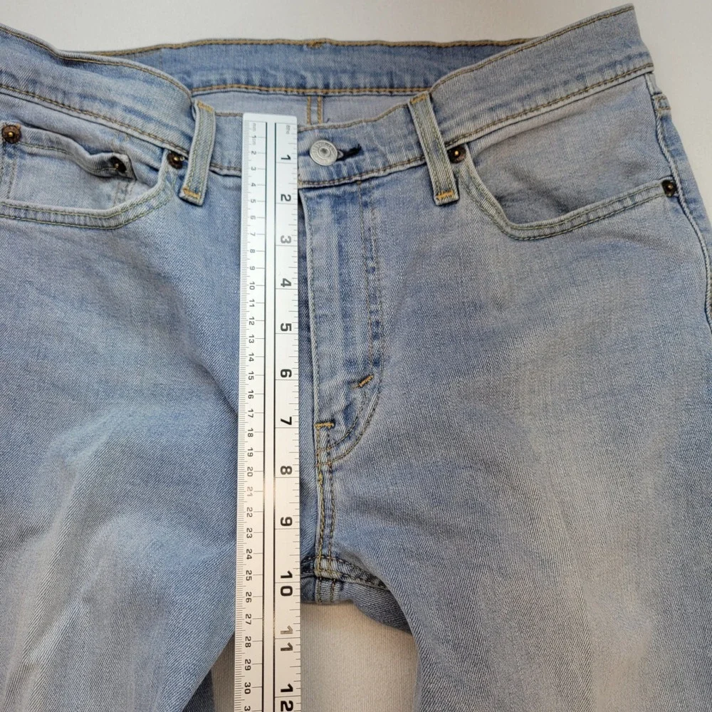 Levi's 514 Straight Jeans Mens 32x30 Light Wash Classic Stretch Denim